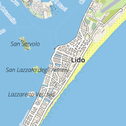 lido karte Lido Di Venezia: Topografische Karte