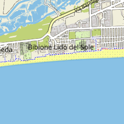 karte von bibione Bibione Pineda: Topografische Karte