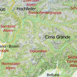 topo karte alpen Topografische Online Wanderkarte Der Alpen Online Routenplanung topo karte alpen